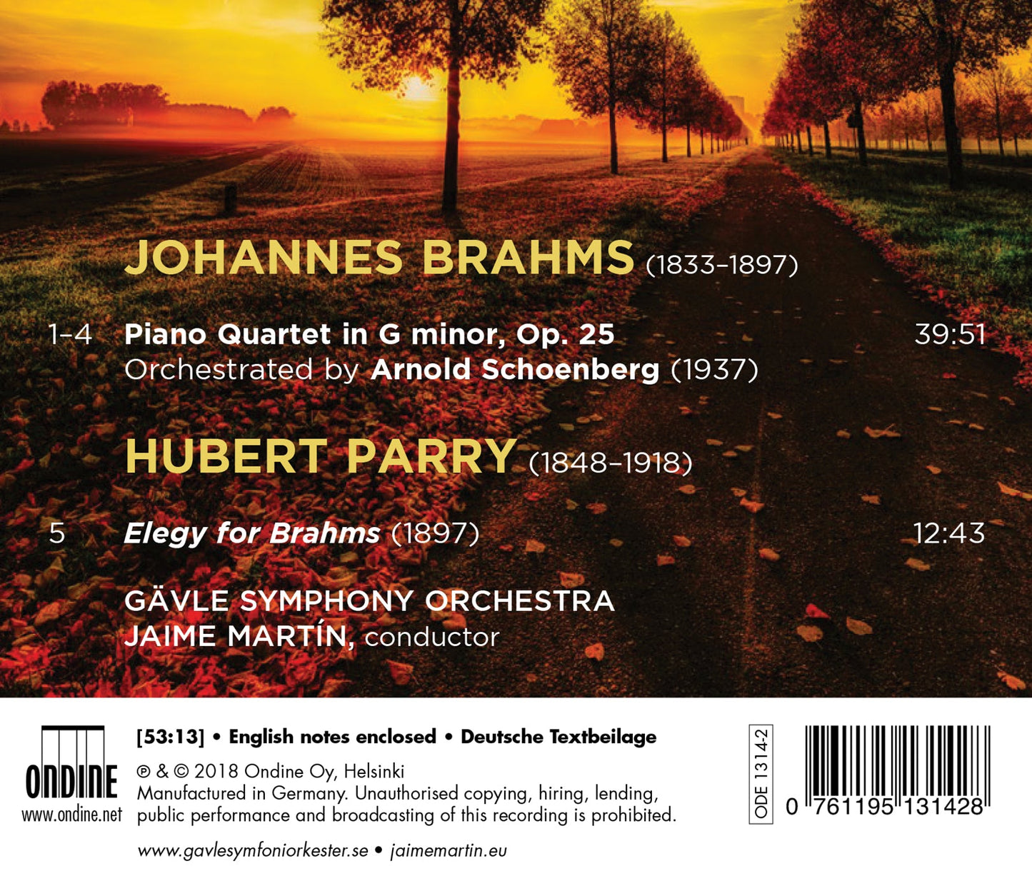 Brahms: Piano Quartet in G Minor (Orch. A. Schoenberg) - Par