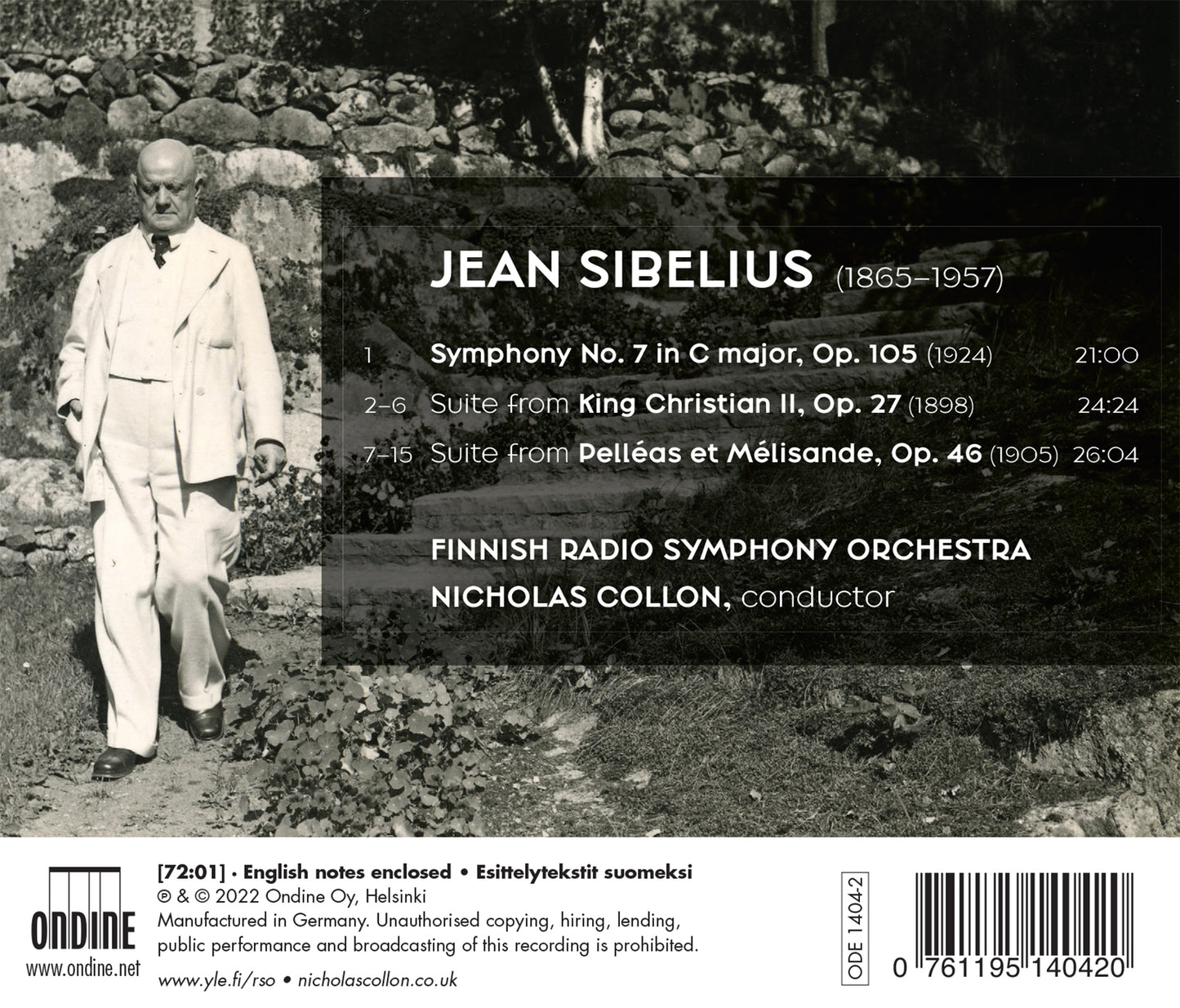 Sibelius: Symphony No. 7; Pelleas Et Melisande; King Christi