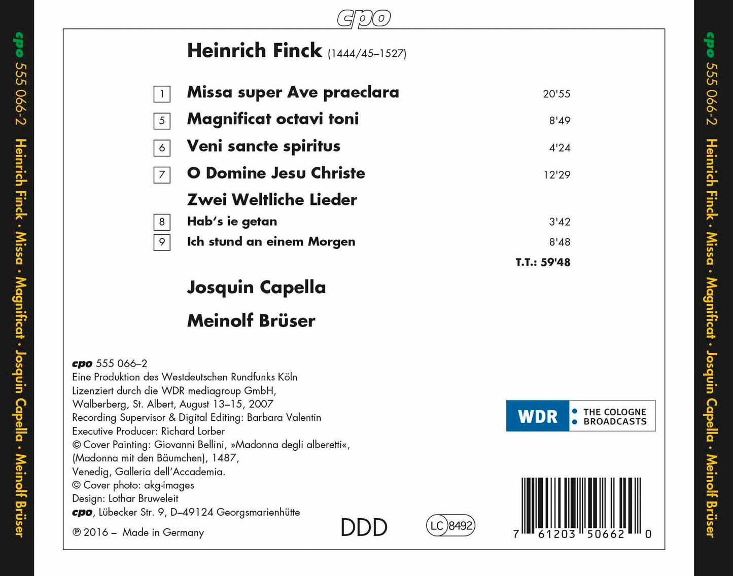 Finck: Sacred Works