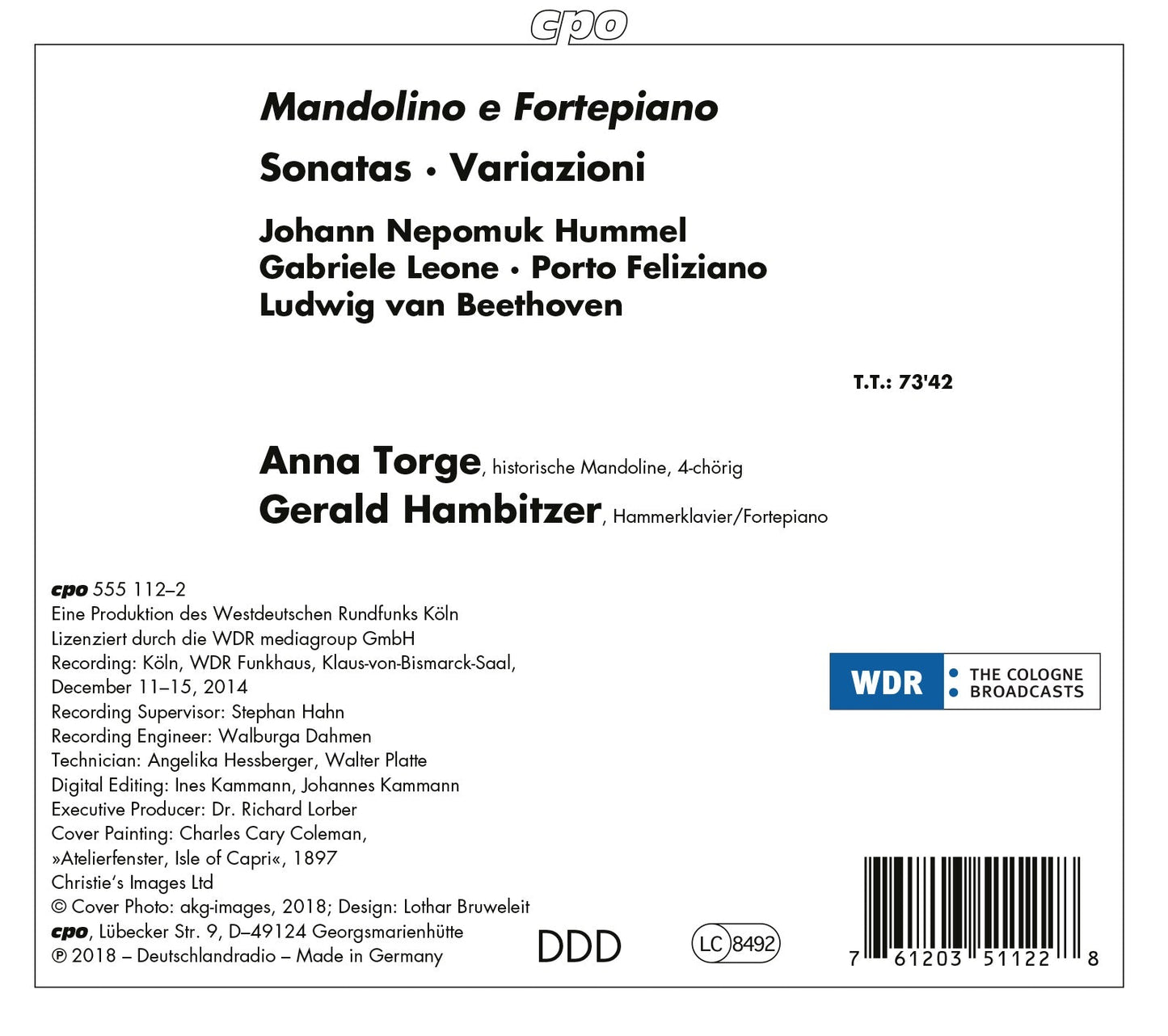 Mandolino e fortepiano