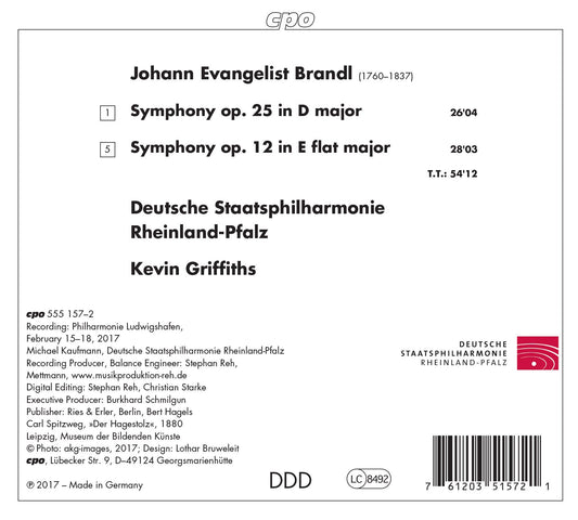 Branld: Symphonies, Opp. 25 & 12
