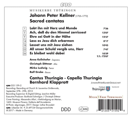 Kellner: Sacred Cantatas