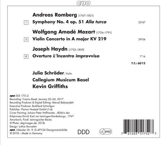 Romberg, Mozart & Haydn: Orchestral Works