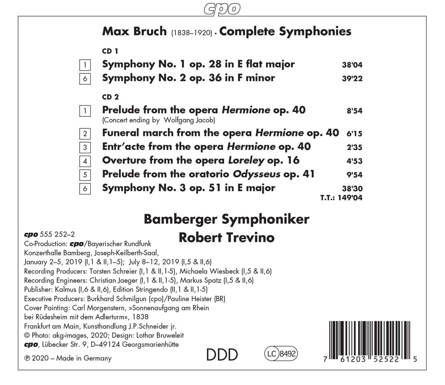 Max Bruch: Symphonies Nos. 1-3 - Overtures