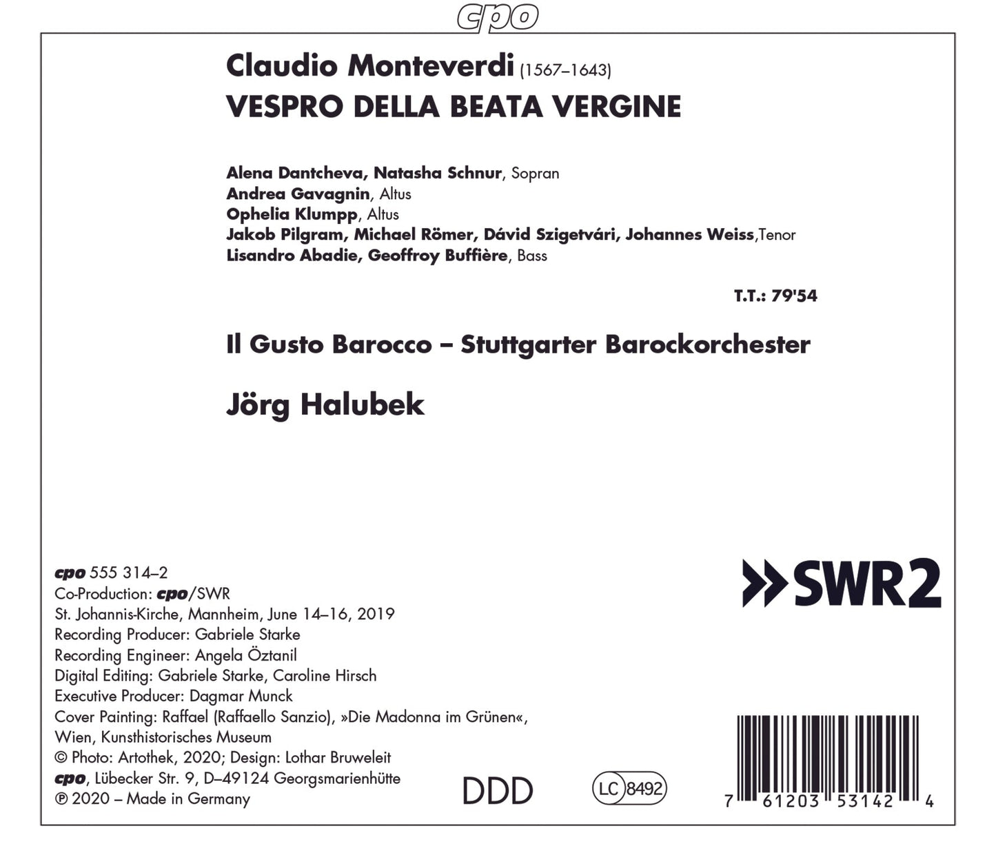 VESPRO DELLA BEATA VERGINE