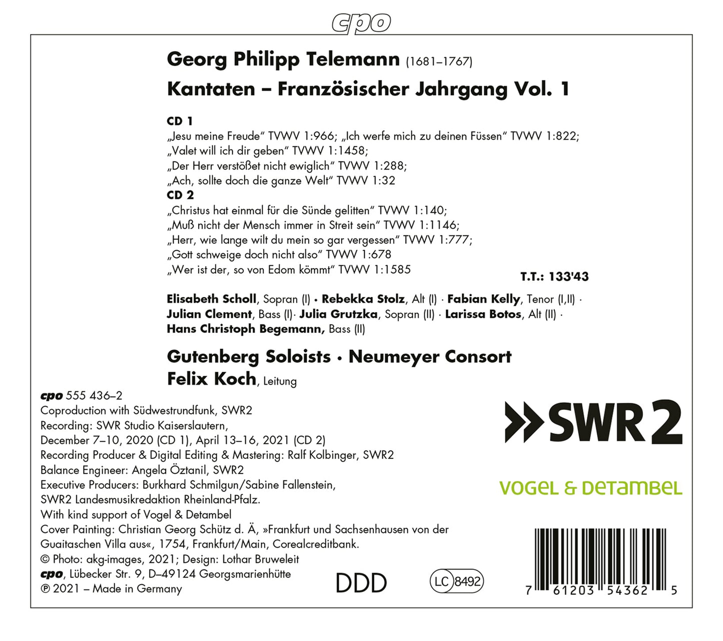 Telemann: Complete Cantatas, Vol. 1
