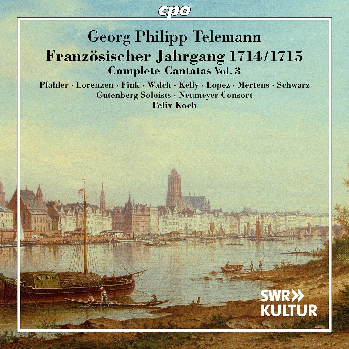 Telemann: Complete Cantatas, Vol. 3  Annemarie Pfahler, Lieselotte Fink, Carlos Negrin Lopez, Klaus Mertens, Kathrin Lorenzen, Julie Grut