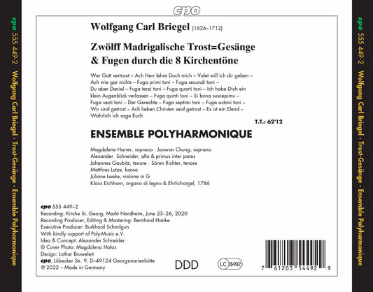 Briegel: Zwolff Madrigalische Trost=Gesange; Fugen durch die