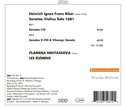 Biber: Sonatae Violino Solo 1681