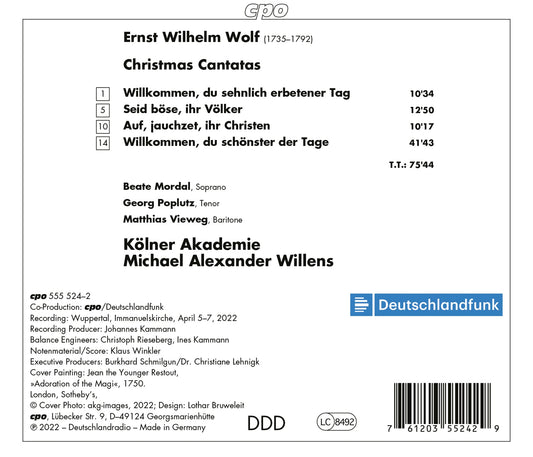 Wolf: Four Christmas Cantatas