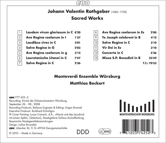 Rathgeber: Missa St. Benedicti