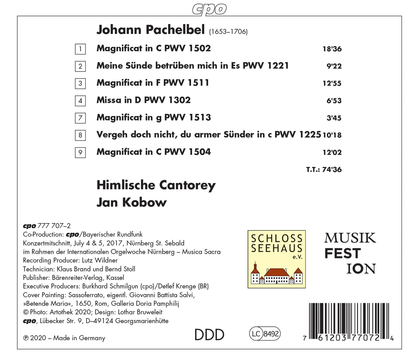 Pachelbel: Magnificat  Himlische Cantorey, Kobow