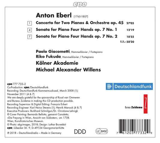 Eberl: Concerto for 2 Pianos & Sonatas for Piano 4 Hands