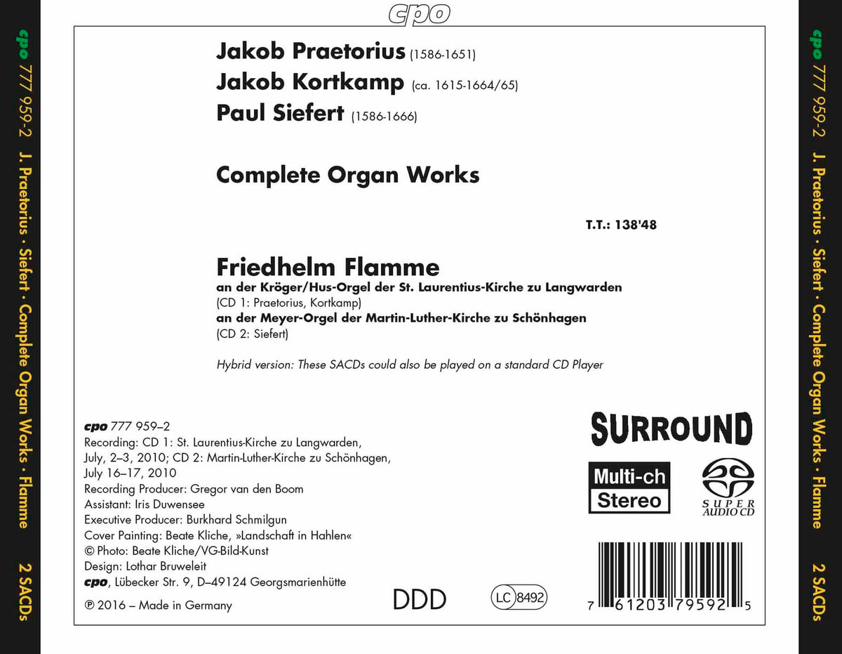 Praetorius & Siefert: Complete Organ Works