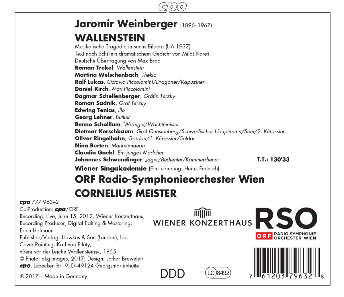 Weinberger: Wallenstein (Live)