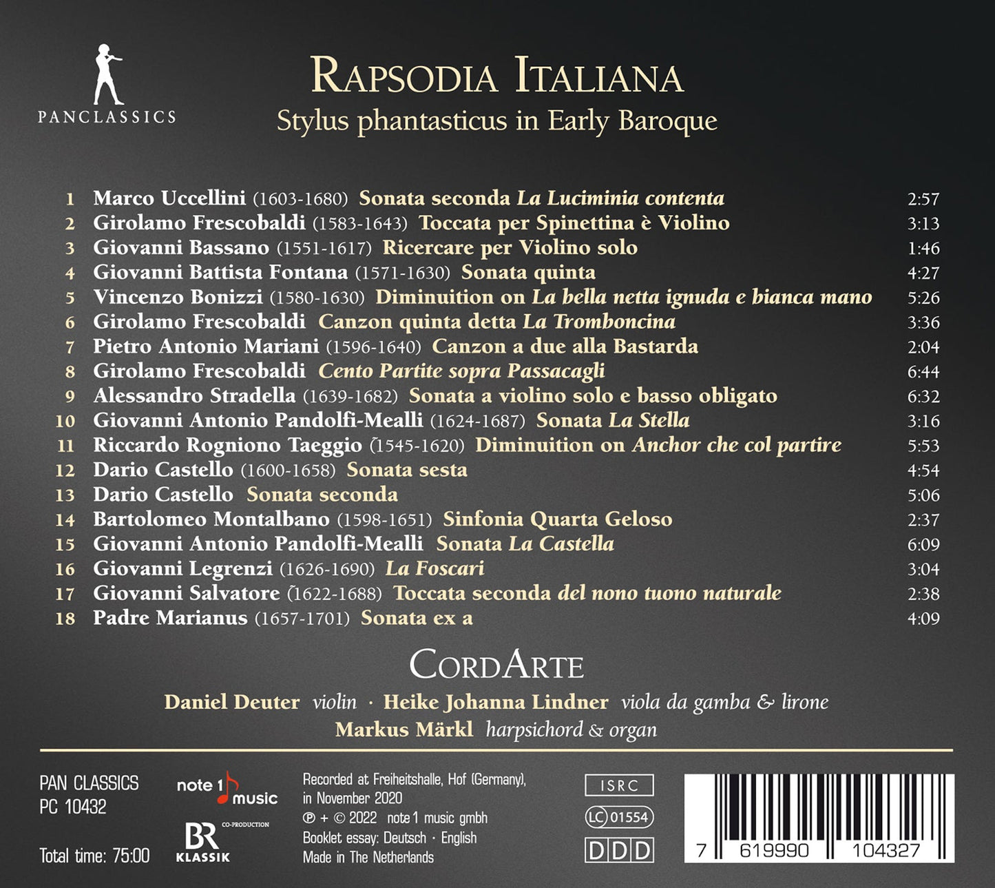 Cordarte: Rapsodia Italiana  Cordarte