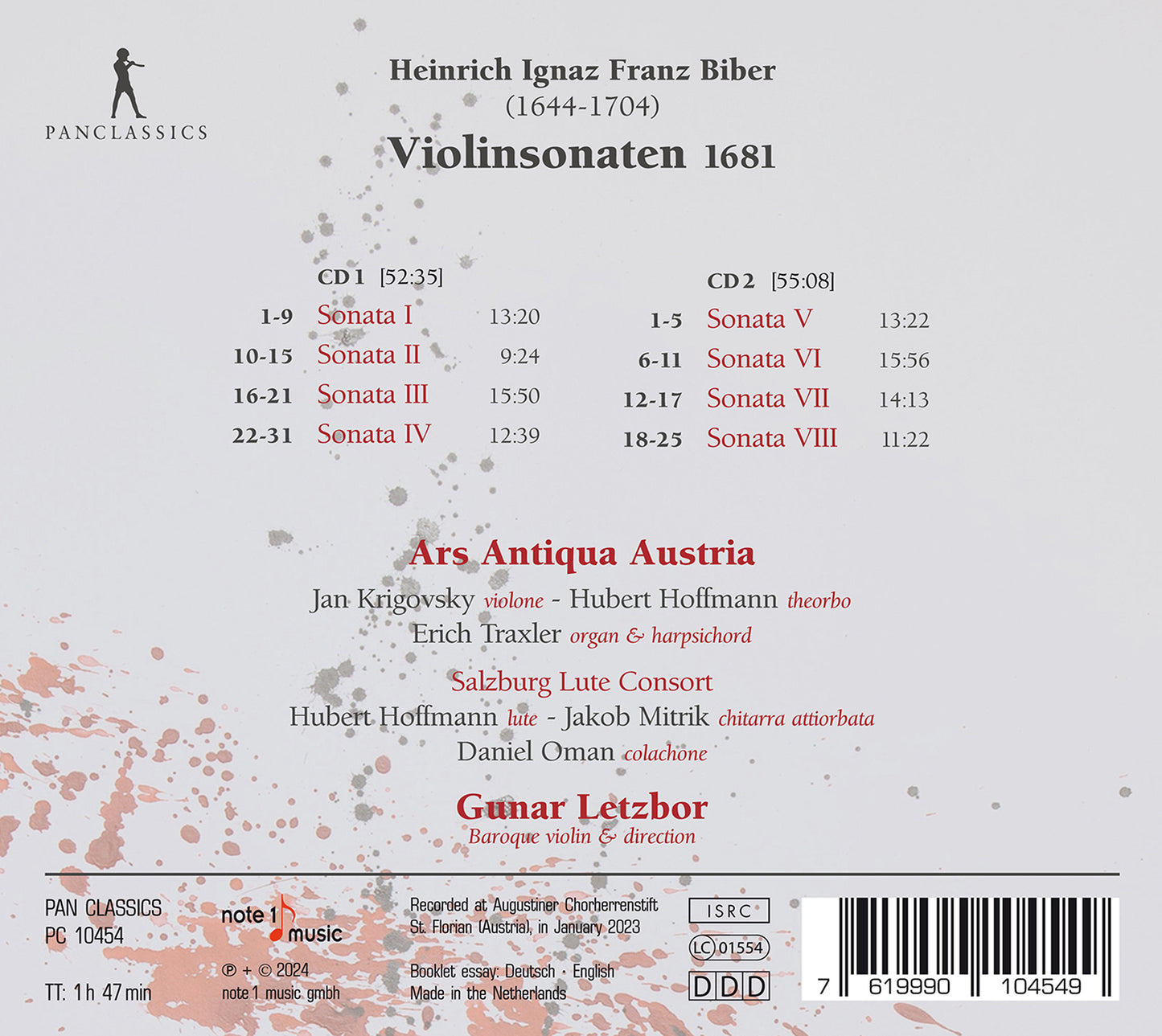Heinrich Ignaz Franz Biber: Violin Sonatas (1681) / Ars Antiqua Austria