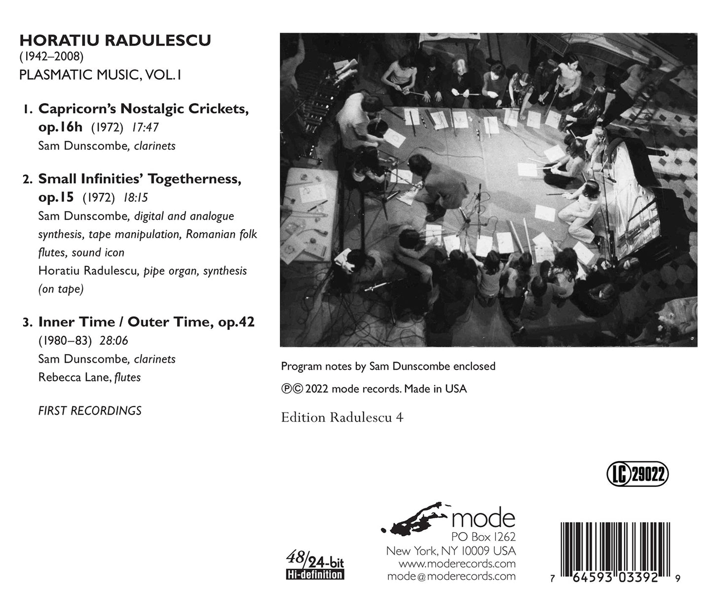 Radulescu: Plasmatic Music