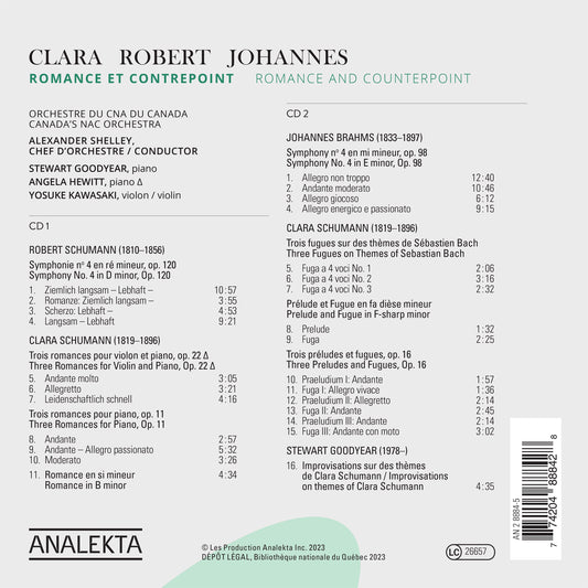 Clara, Robert, Johannes - Romance & Counterpoint