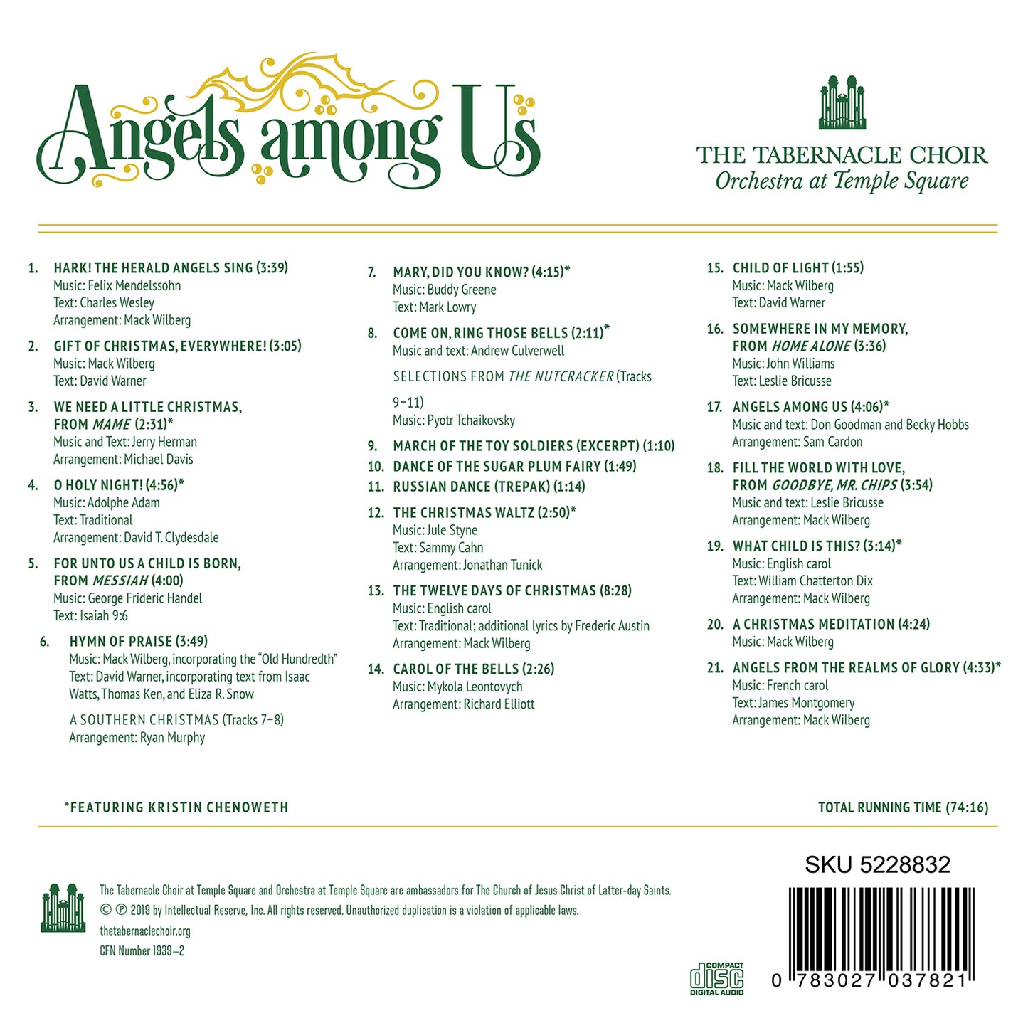 Angels Among Us / Tabernacle Choir at Temple Square [CD]