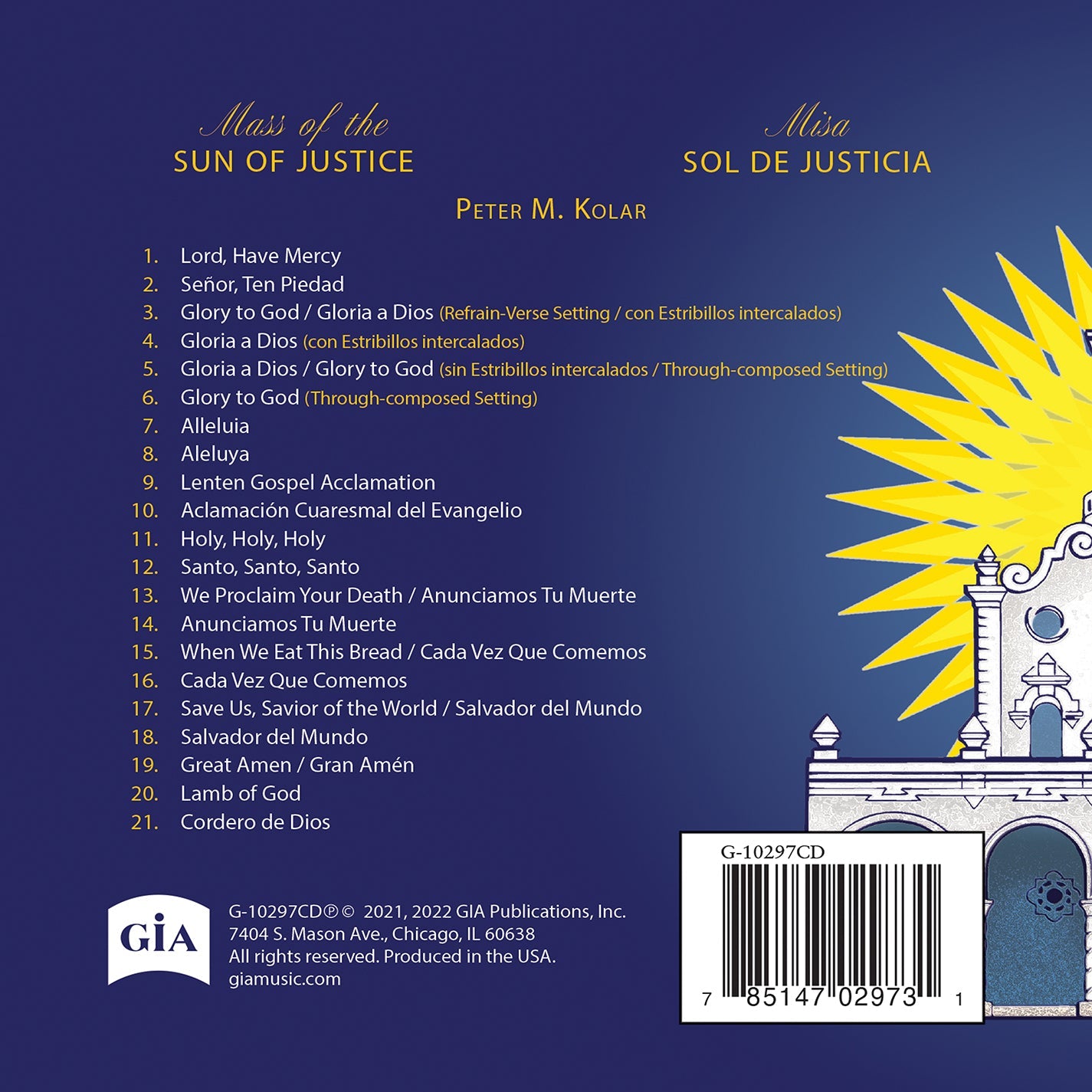 Kolar: Mass of the Sun of Justice/Misa Sol de Justicia