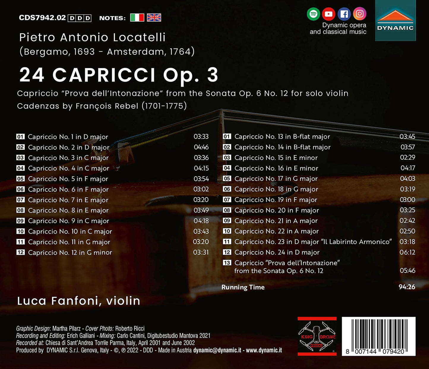 Locatelli: 24 Capricci Plus One