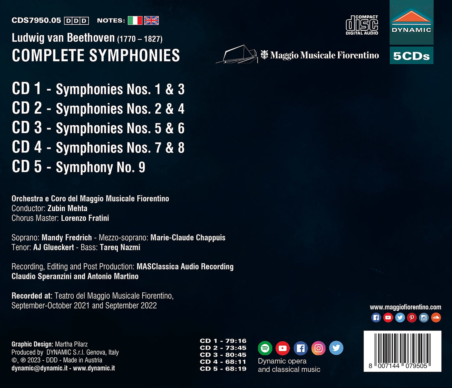 Beethoven: Complete Symphonies [Blu-ray]