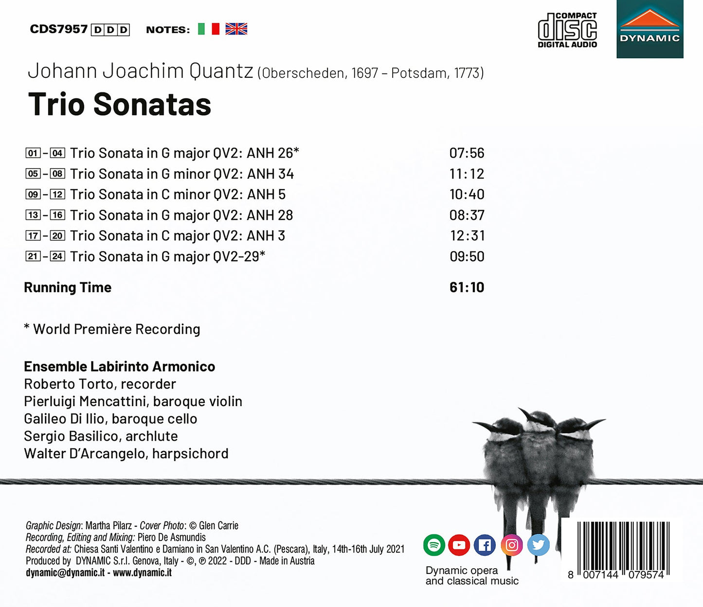 Quantz: Trio Sonatas