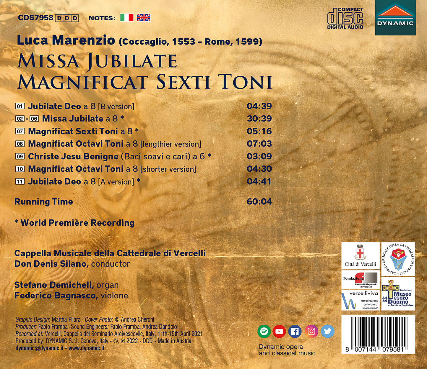 Marenzio: Missa Jubilate - Magnificat Sexti Toni