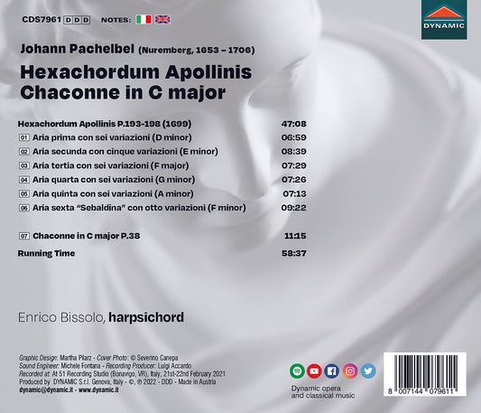 Pachelbel: Hexachordum Apollinis; Chaconne in C major