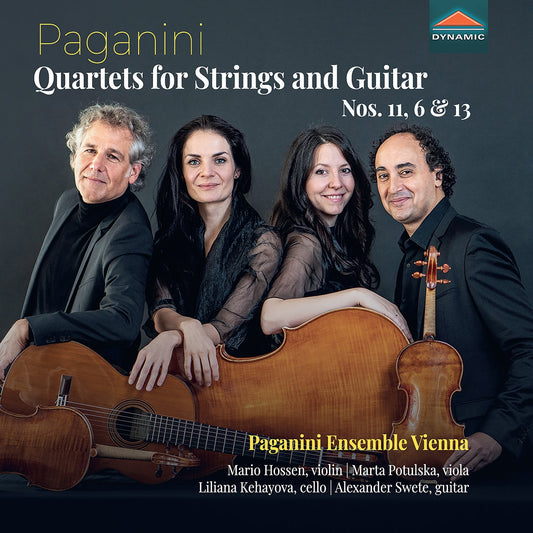 Paganini: Quartets for Strings & Guitar Nos. 11, 6 & 13