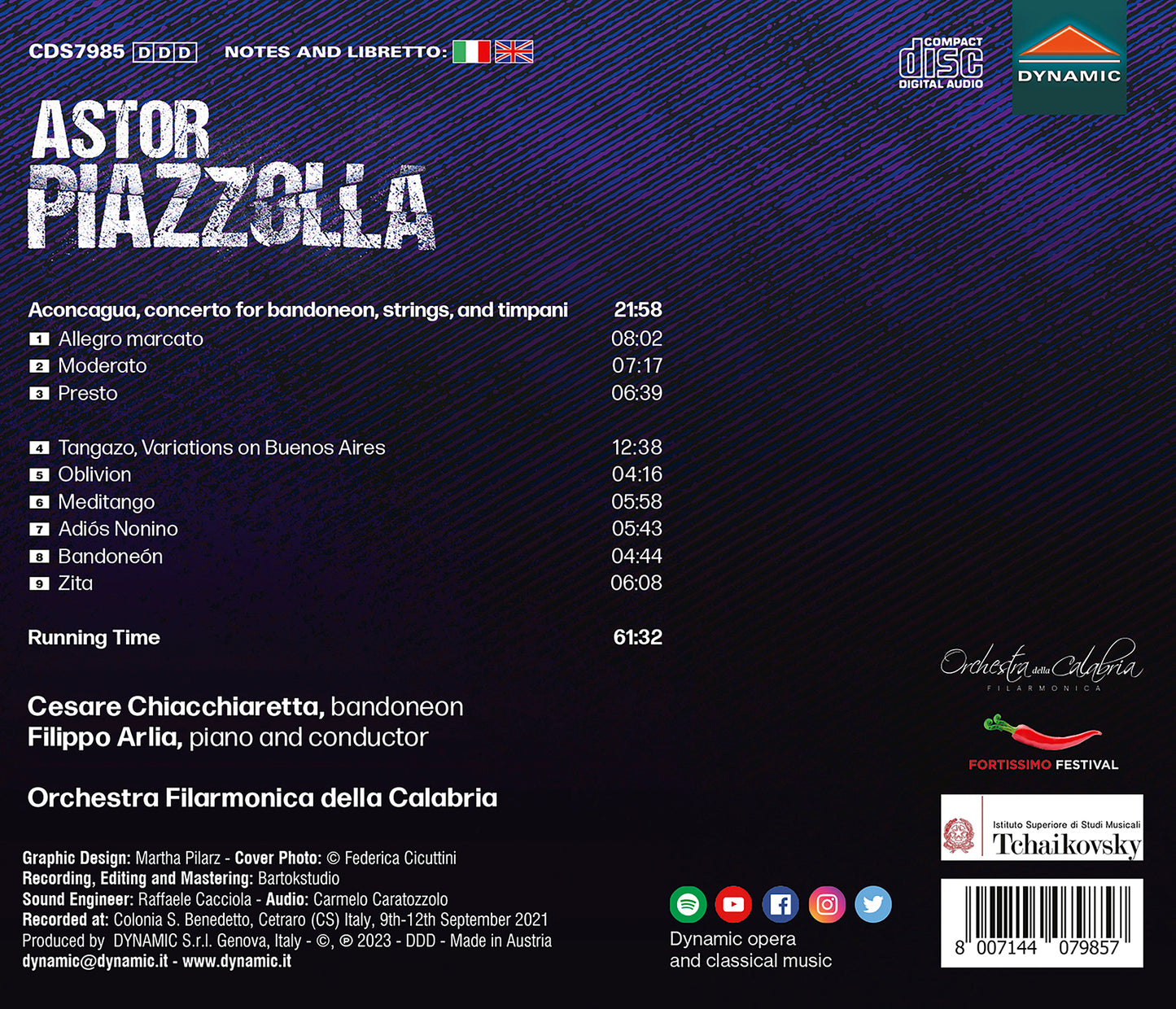 Piazzolla: Aconcagua; Oblivion; Adios Nonino; Tangazo