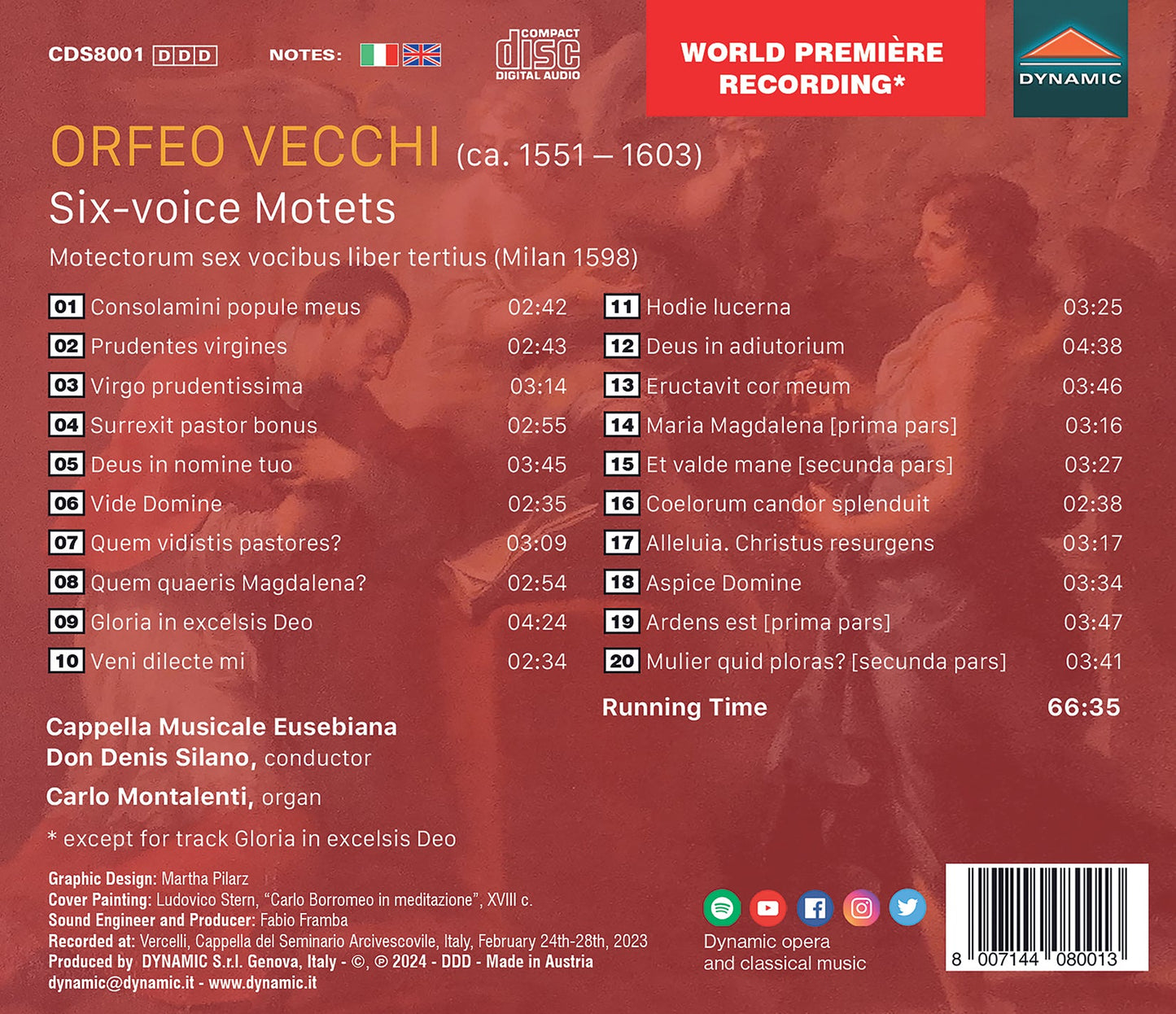 Vecchi: Six-Voice Motets, Motectorum sex vocibus liber terti