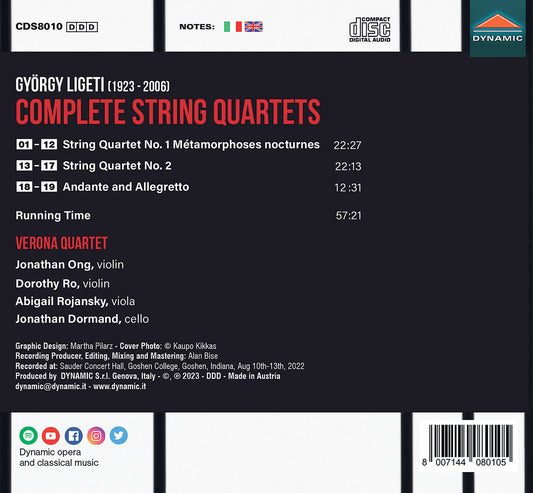 Ligeti: Complete String Quartets  David Arkenstone