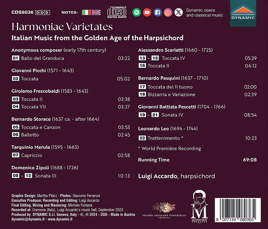 Harmoniae Varietates - Italian Music from the Golden Age of