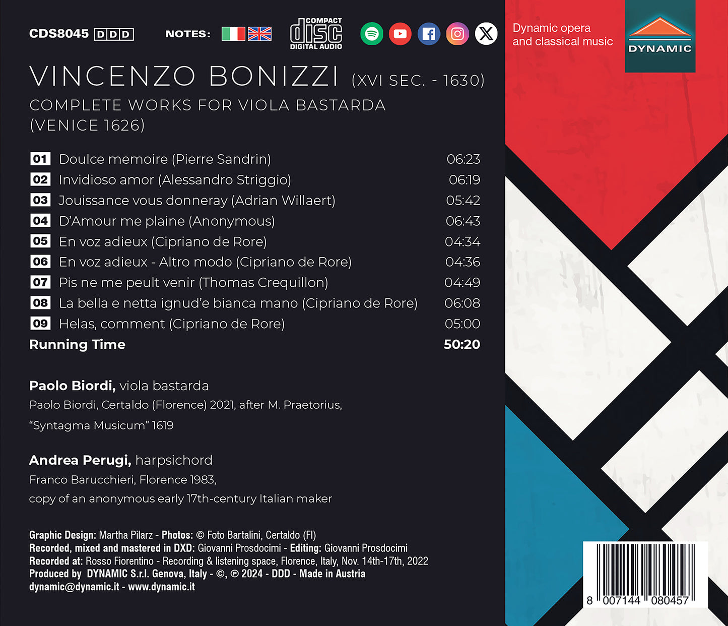 Bonizzi: Complete Works for Viola Bastarda (Venice, 1626)