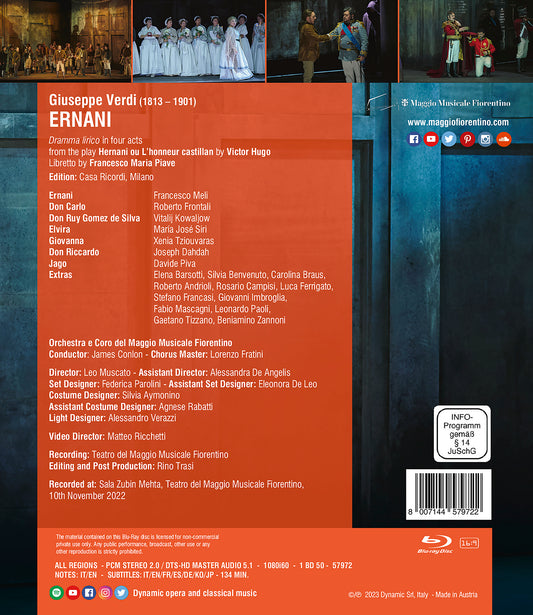 Verdi: Ernani [Blu-ray Video]