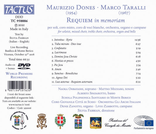 Dones & Taralli: Requiem in Memoriam