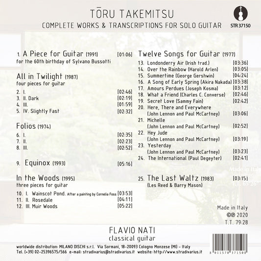 Toru Takemitsu: Complete Works & Transcriptions For Solo Gui