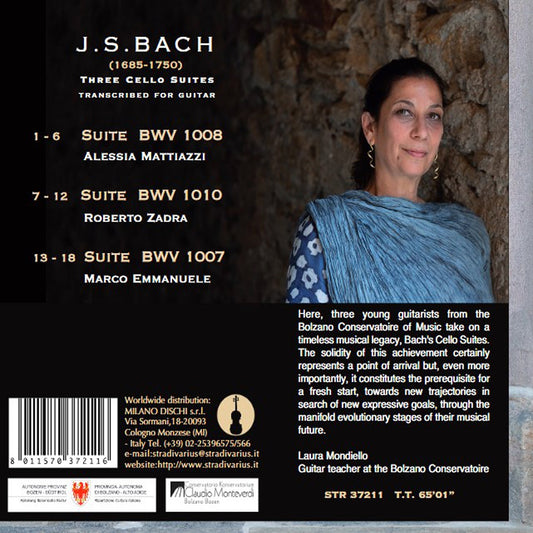 J.S.Bach: Three Cello Suites Transcribed For Guitar