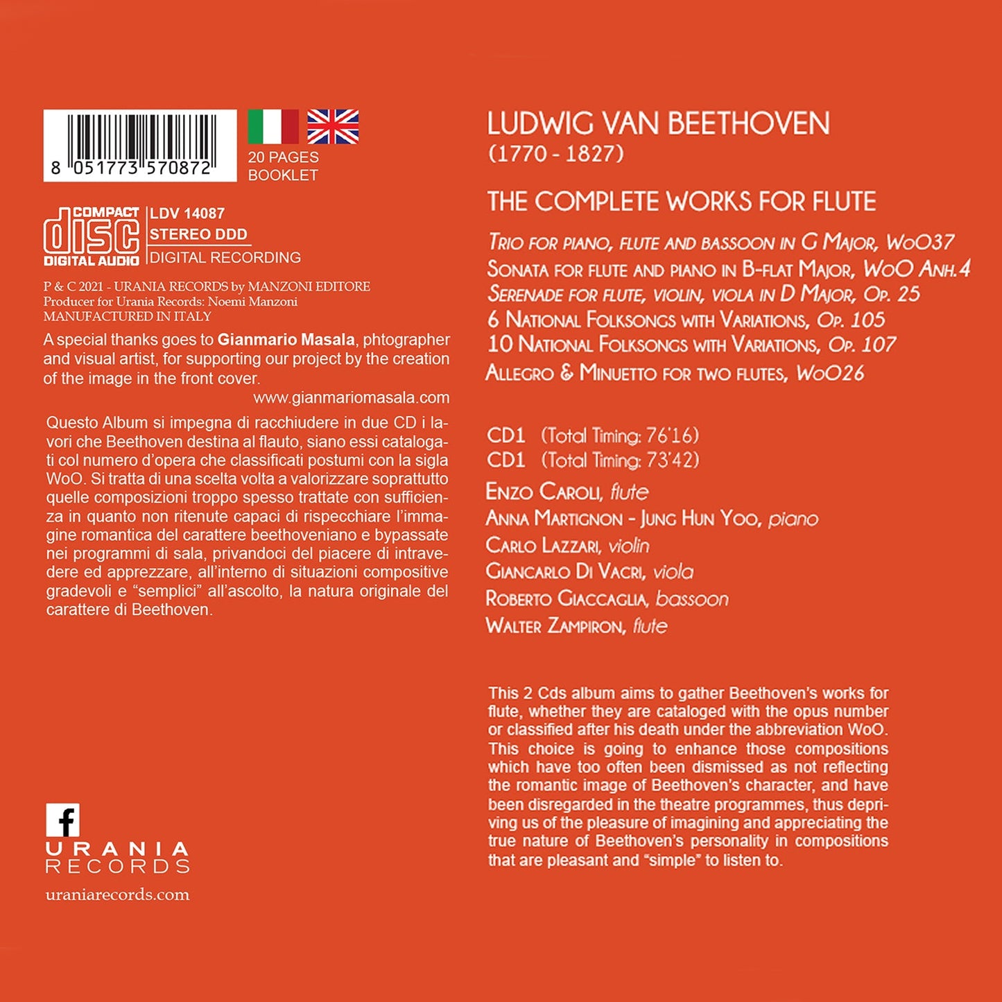 Beethoven: The Complete Works for Flute