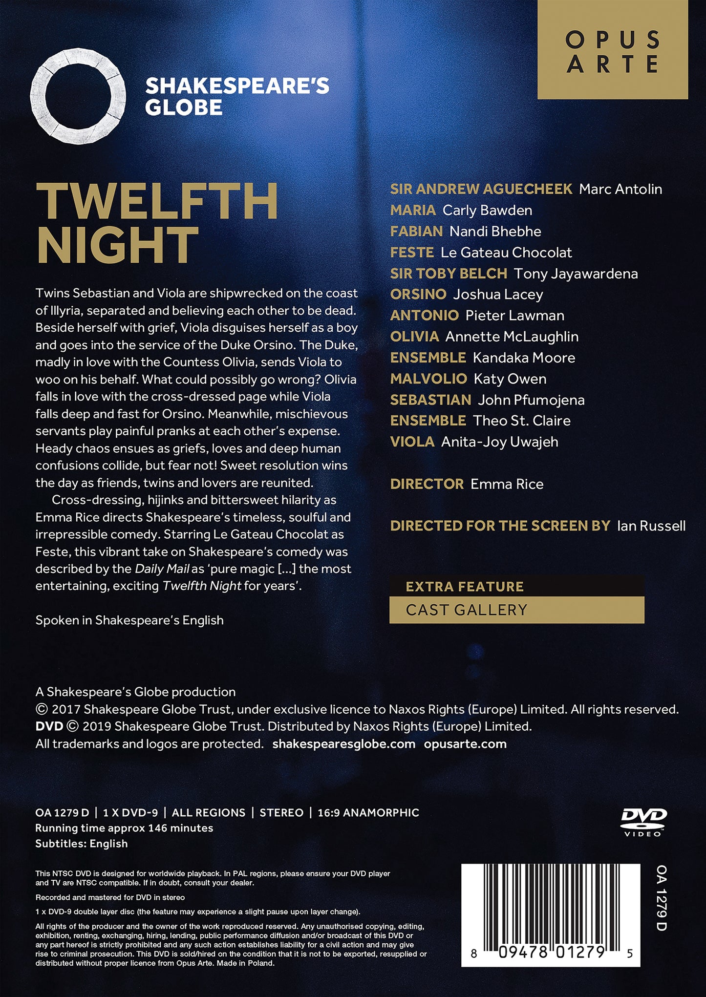 Shakespeare: Twelfth Night [DVD]