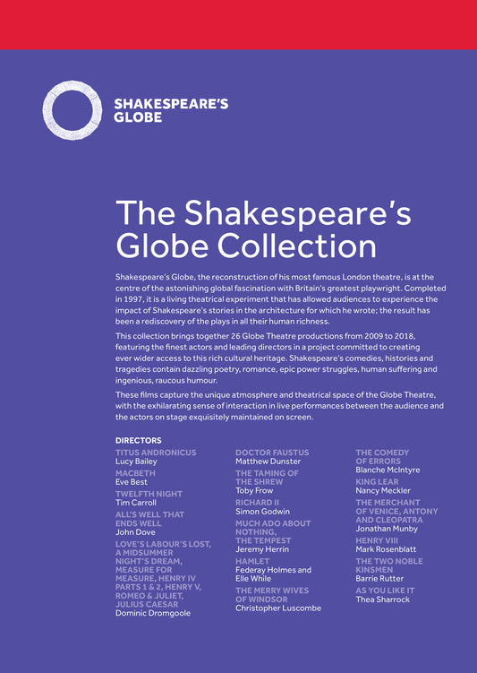 Shakespeare: The Shakespeare's Globe Collection [27 DVDs]