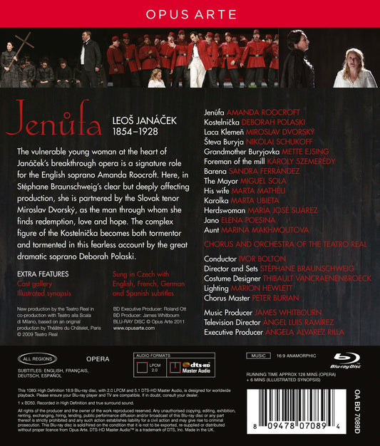 Janacek: Jenufa  Ejsing, Dvorsky, Schukoff, Polaski, Roocroft, Szemeredy, Sola, Matheu, Ubieta, Suarez, Ferrandez, Po