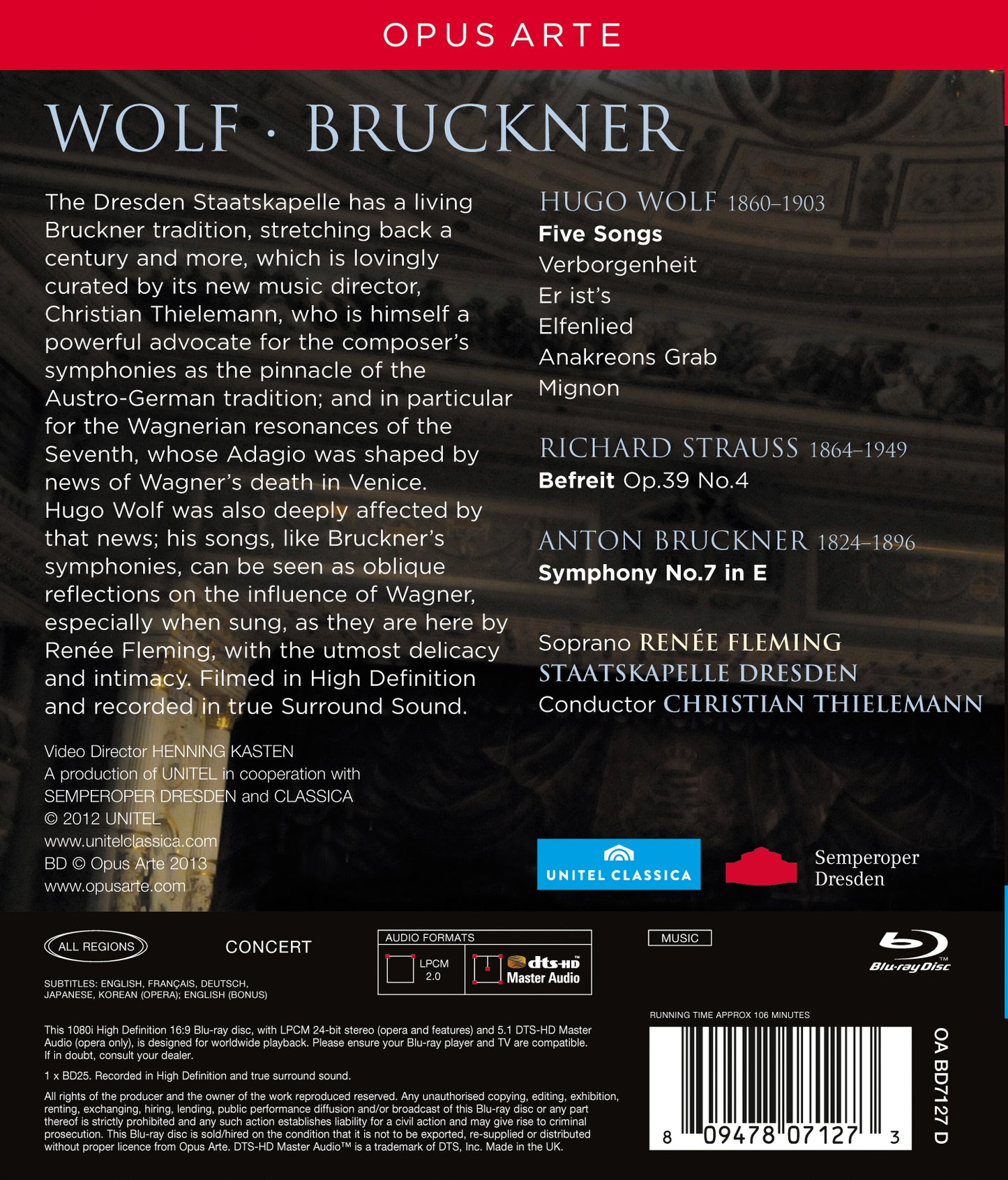 Bruckner: Symphony No. 7 - Wolf: Lieder