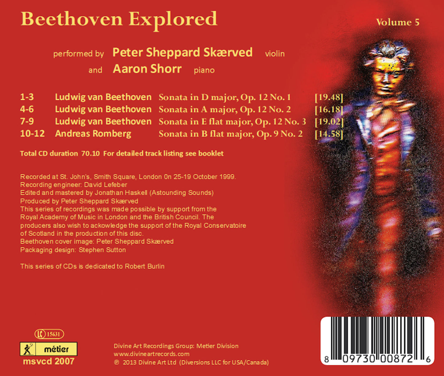 Beethoven Explored, Vol. 5 / Peter Sheppard Skærved