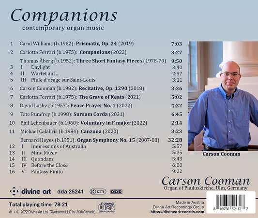 Companions - Contemporary Organ Music