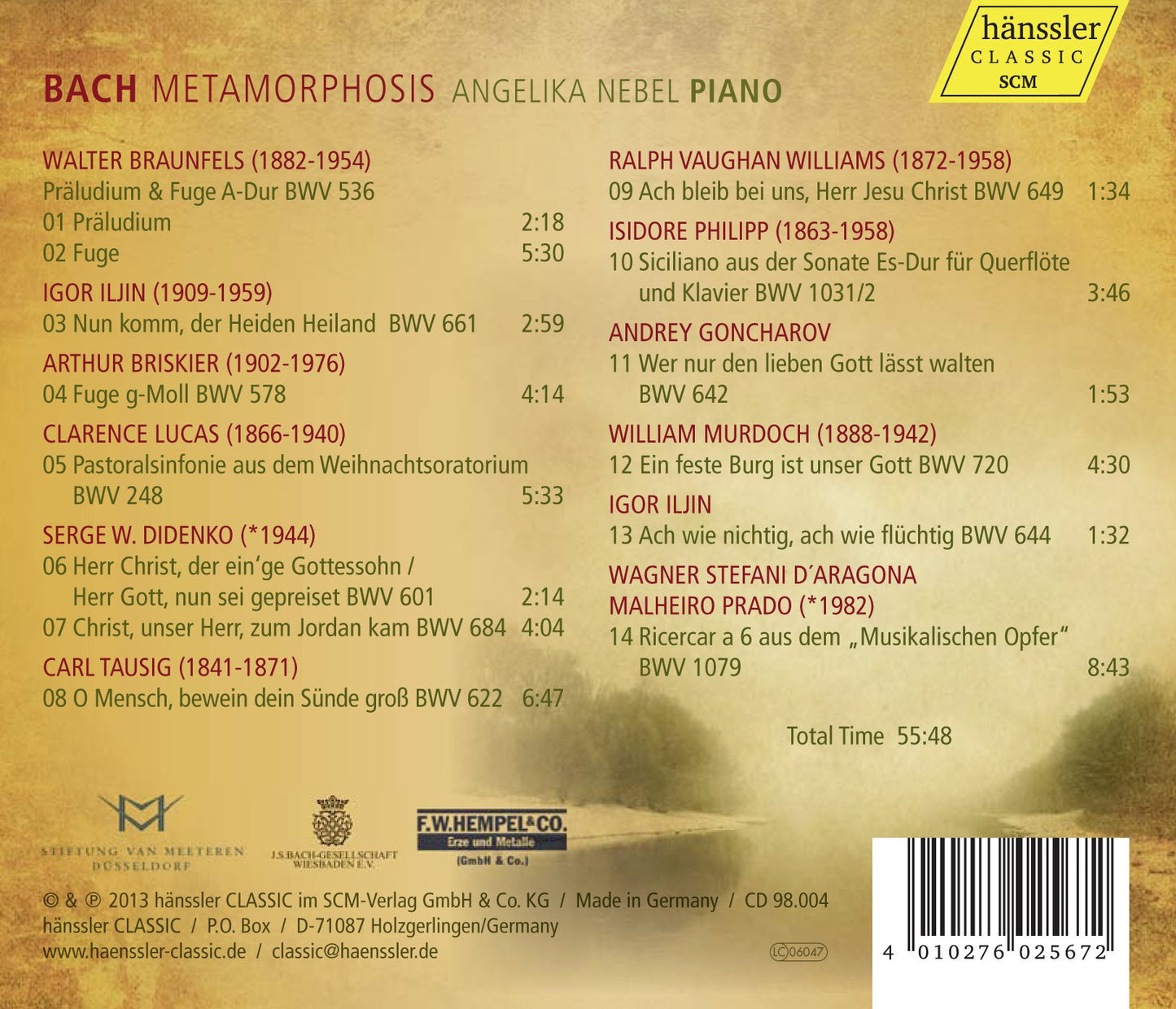 Bach: Metamorphosis