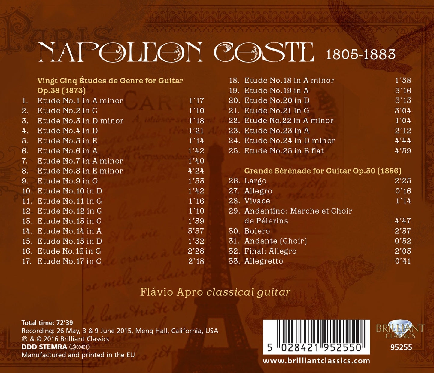 Flávio Apro Plays Napoleon Coste