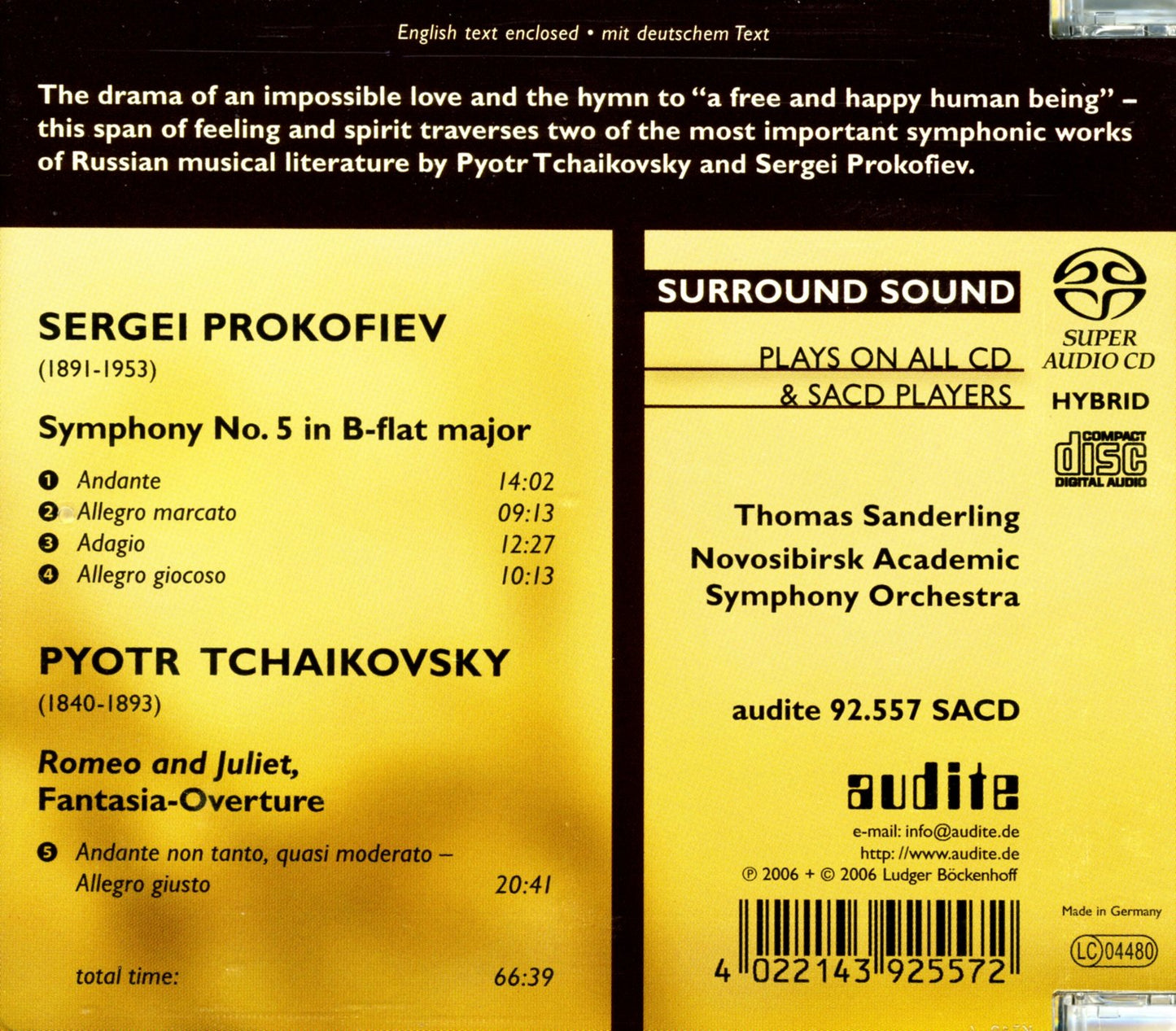 SYMPHONY NO. 5  ROMEO & JULIET